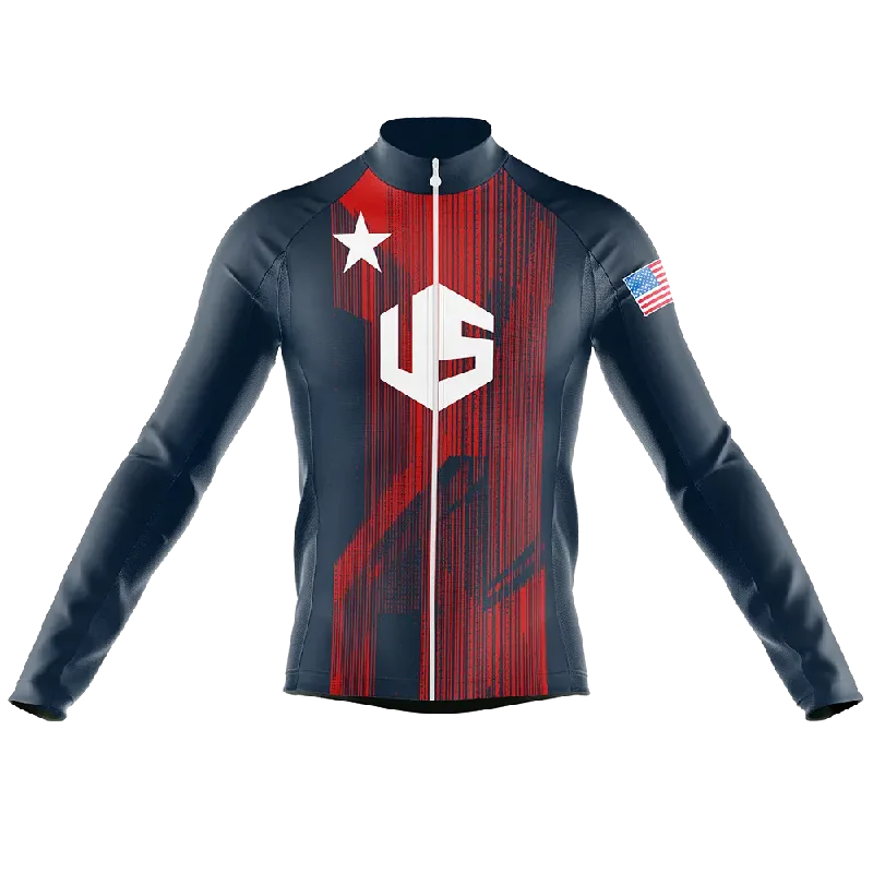 USA V6 Long Sleeve Cycling Jersey Street Style Hoodies