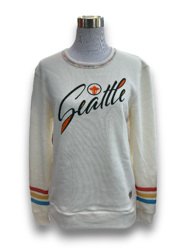 Seattle Stripe Sweatshirt Soft Hoodies for Women