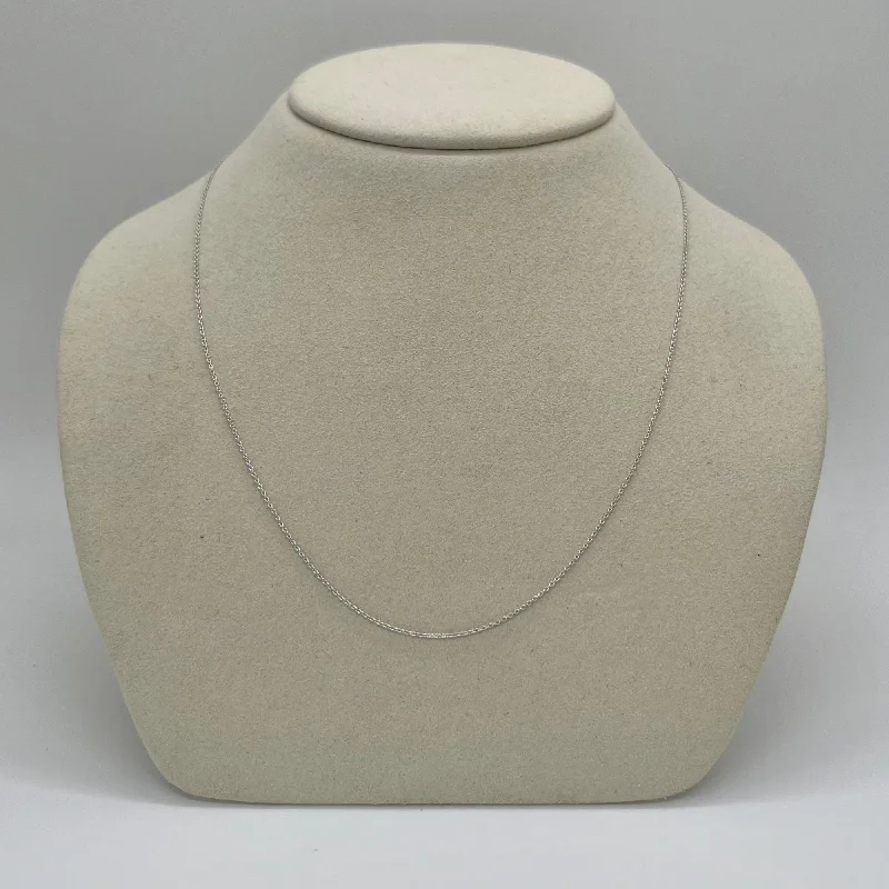 14k White Gold Necklace Chain | 14K White Gold Off-the-shoulder Lace