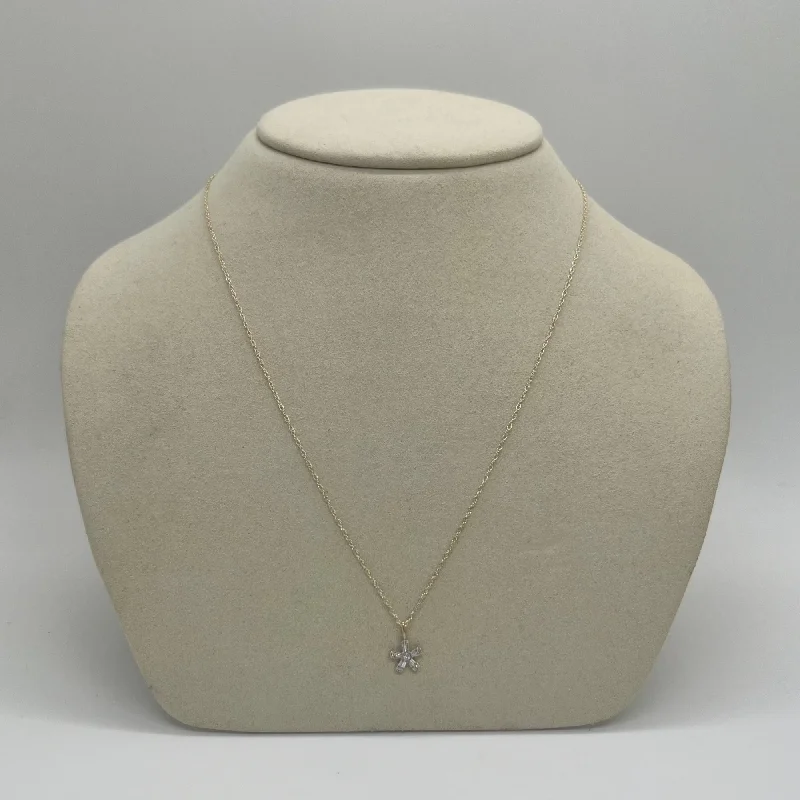 Pave Charm Necklaces | 10K Yellow Gold Lace Dress Layers