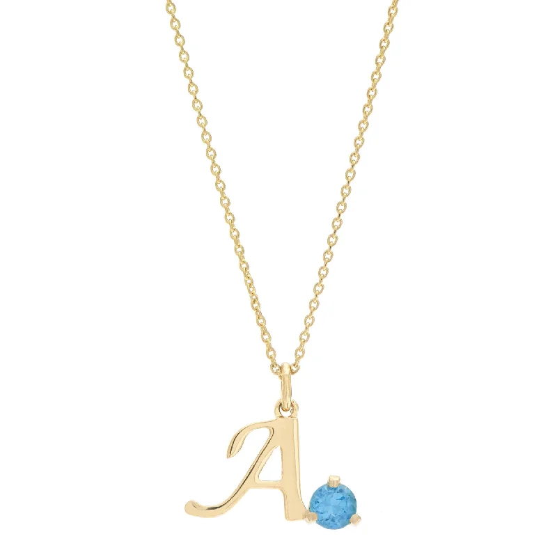 Get Personal Birthstone Necklace | 14K Yellow Gold Sexy Lace Gown