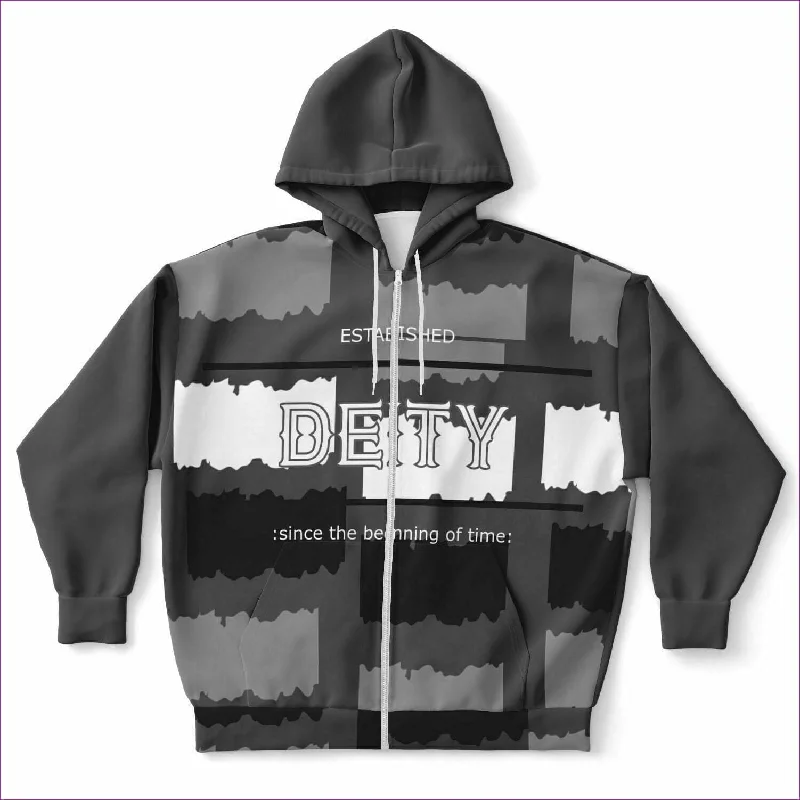 Deity Premium ZIp Hoodie Voluptuous (+) Plus Sizes Chic Hoodie Sweatshirt