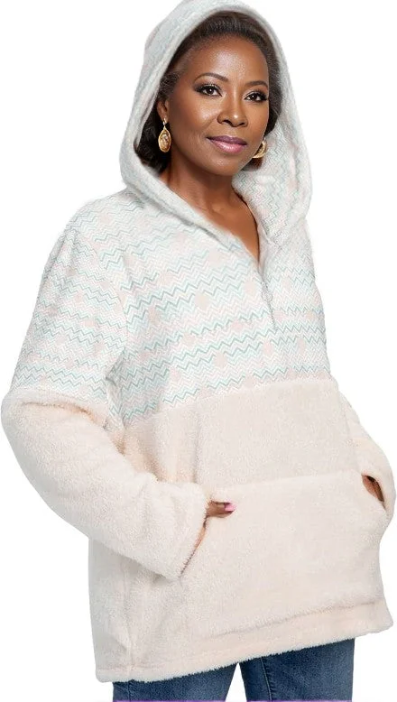 Easy Days Womens Borg Fleece Hoodie With Half Zip Voluptuous (+) Plus Size Casual Hoodie Sweatshirt Look Easy Days Womens Borg Fleece Hoodie With Half Zip Voluptuous (+) Plus Size Casual Hoodie Sweatshirt Look