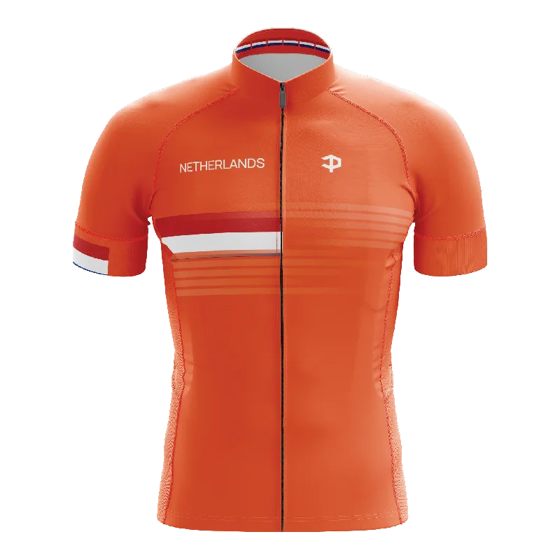 Netherlands Short Sleeve Cycling Jersey Casual Hoodie Sweatshirt Wear