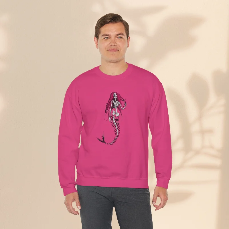 Unisex Heavy Blend™ Crewneck Sweatshirt - Halloween Mermaid Bones Sweatshirt Hoodie Collection Unisex Heavy Blend™ Crewneck Sweatshirt - Halloween Mermaid Bones Sweatshirt Hoodie Collection