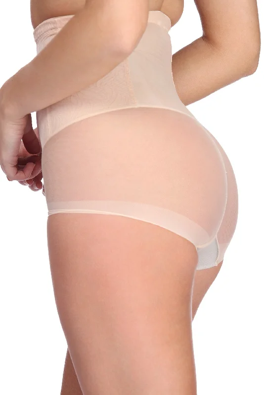 High Waist Lace Shaper Briefs Simple Lace Dress