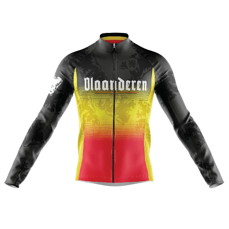 Vlaanderen Flanders S4 Long Sleeve Cycling Jersey All-season Hoodie Sweatshirt