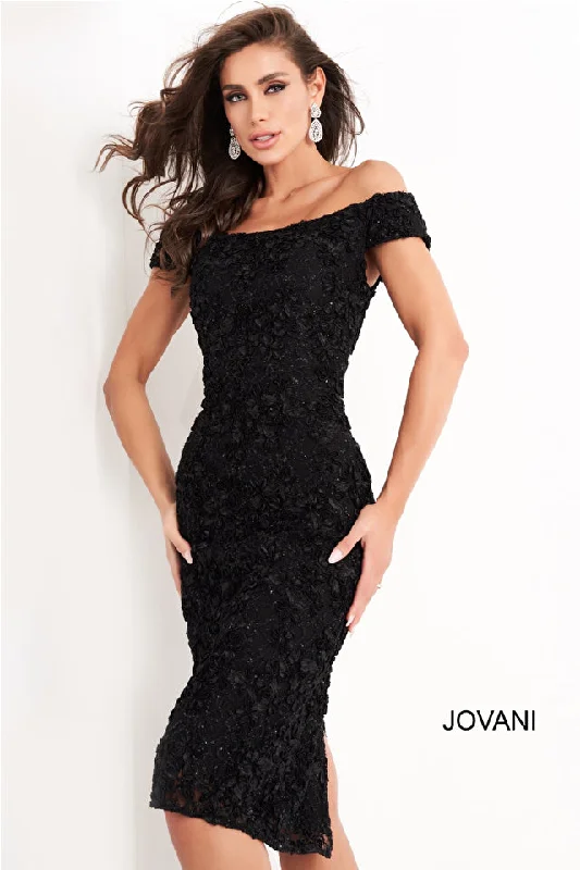 Jovani 04763 Off The Shoulder Knee Length Lace Fitted Short Formal Dress Lace Dress Glamorous Jovani 04763 Off The Shoulder Knee Length Lace Fitted Short Formal Dress Lace Dress Glamorous