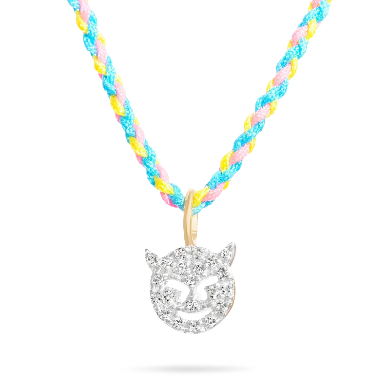 Little Devil Pop Necklace | 10K Yellow Gold Lace Dress Sleek