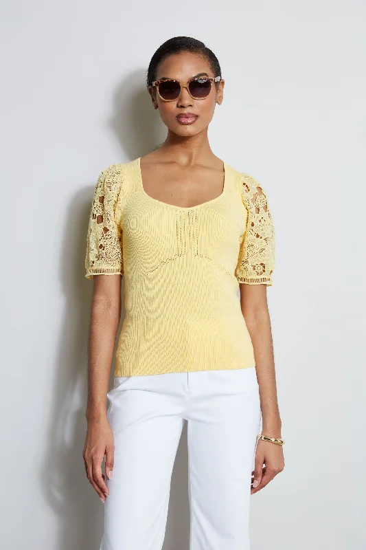Lace Sleeve Sweater Lace Dress Design