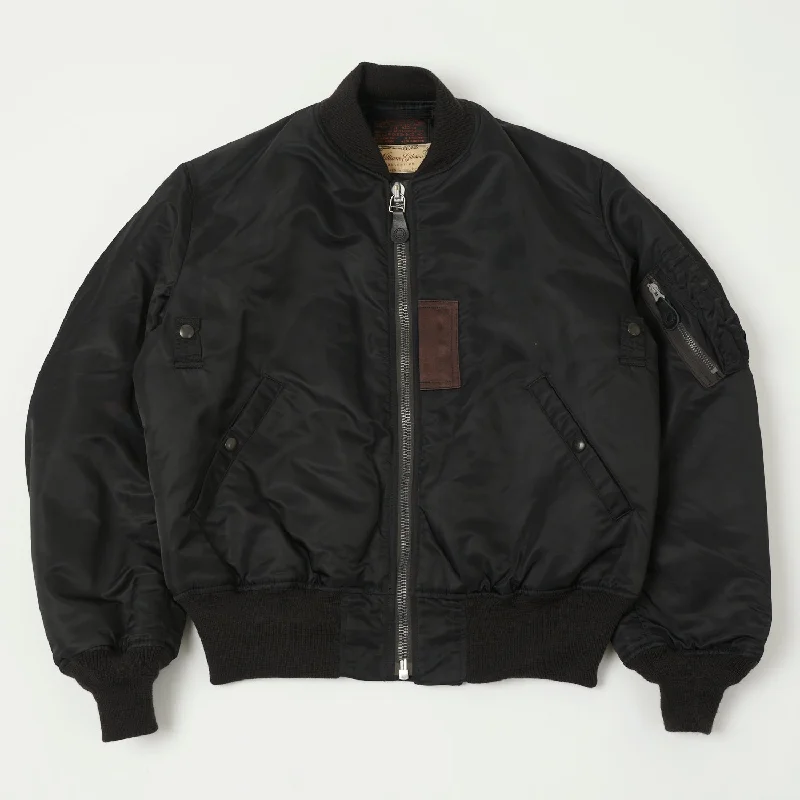 Women's cropped jacketsWomen's cropped jacketsBuzz Rickson's X William Gibson Type MA-1 'Albert Turner & Co' Jacket - Black Women's winter-ready jackets Women's cropped jacketsWomen's cropped jacketsBuzz Rickson's X William Gibson Type MA-1 'Albert Turner & Co' Jacket - Black Women's winter-ready jackets