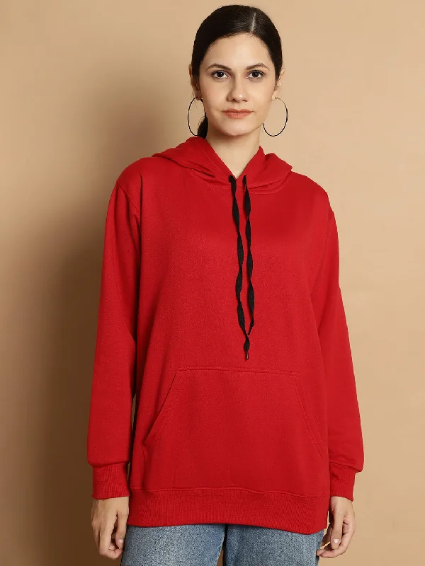 Vimal Jonney Maroon Solid Hooded Cotton Fleece Sweatshirt for Women Women’s Zip-up Hoodies Vimal Jonney Maroon Solid Hooded Cotton Fleece Sweatshirt for Women Women’s Zip-up Hoodies