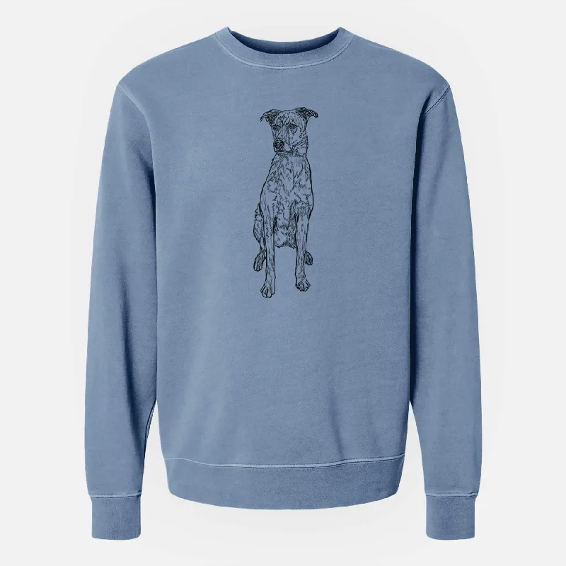 Doodled Jack the Catahoula - Unisex Pigment Dyed Crew Sweatshirt Cotton Hoodie Sweatshirt Doodled Jack the Catahoula - Unisex Pigment Dyed Crew Sweatshirt Cotton Hoodie Sweatshirt