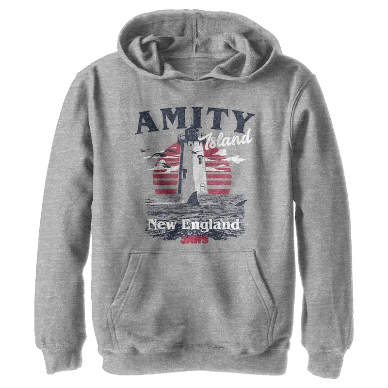 Boy's Jaws Amity Island Tourist Lighthouse Pull Over Hoodie