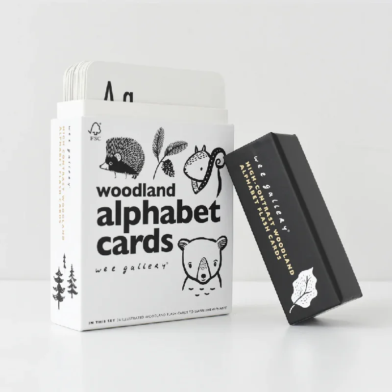 WEE GALLERY - WOODLAND ALPHABET CARDS
