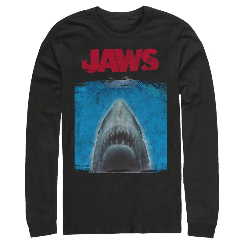 Men's Jaws Shark Movie Poster Long Sleeve Shirt