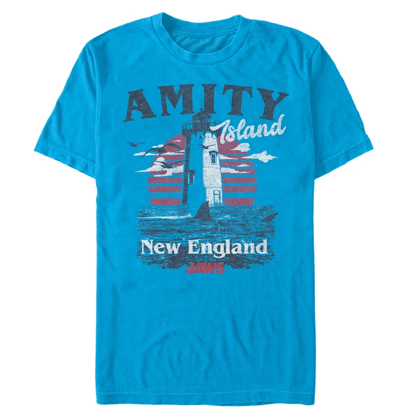 Men's Jaws Amity Island Tourist Lighthouse T-Shirt