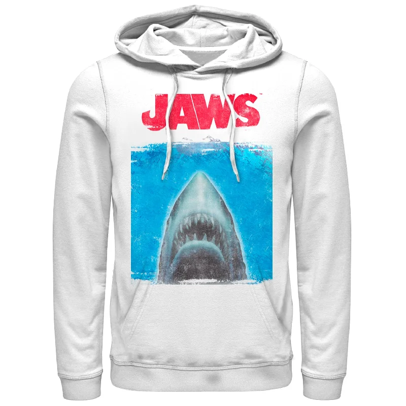 Men's Jaws Shark Movie Poster Pull Over Hoodie