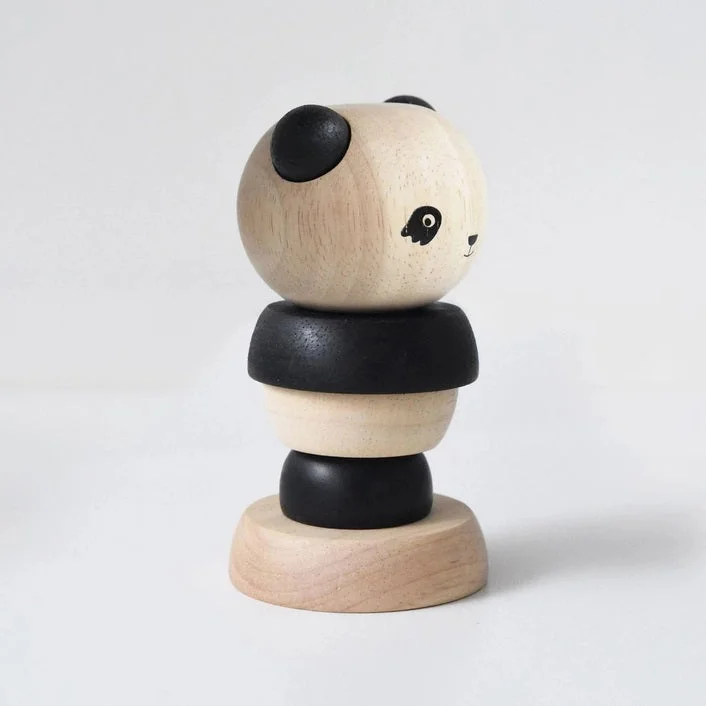 WEE GALLERY - PANDA WOOD STACKER