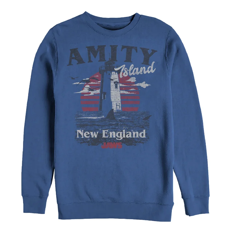 Men's Jaws Amity Island Tourist Lighthouse Sweatshirt