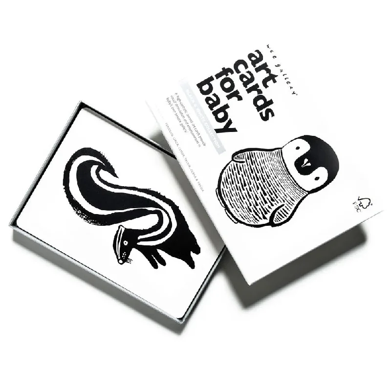 WEE GALLERY - ART CARDS FOR BABIES BLACK AND WHITE