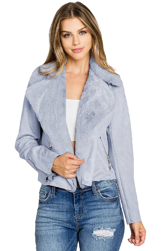 Fur- Dusty Blue