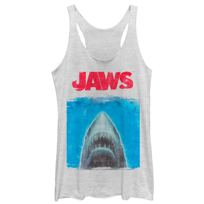 Women's Jaws Shark Movie Poster Racerback Tank Top