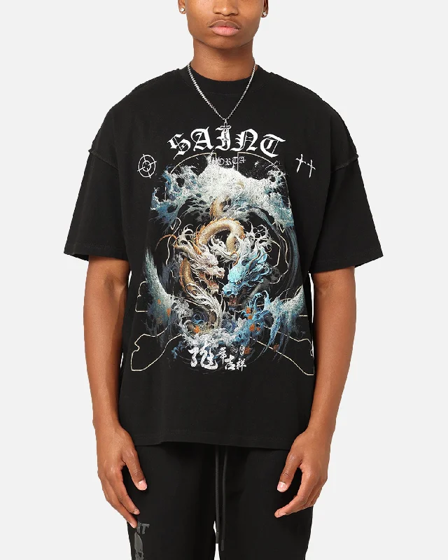 Saint Morta Year Of The Dragon Boxy T-Shirt Black