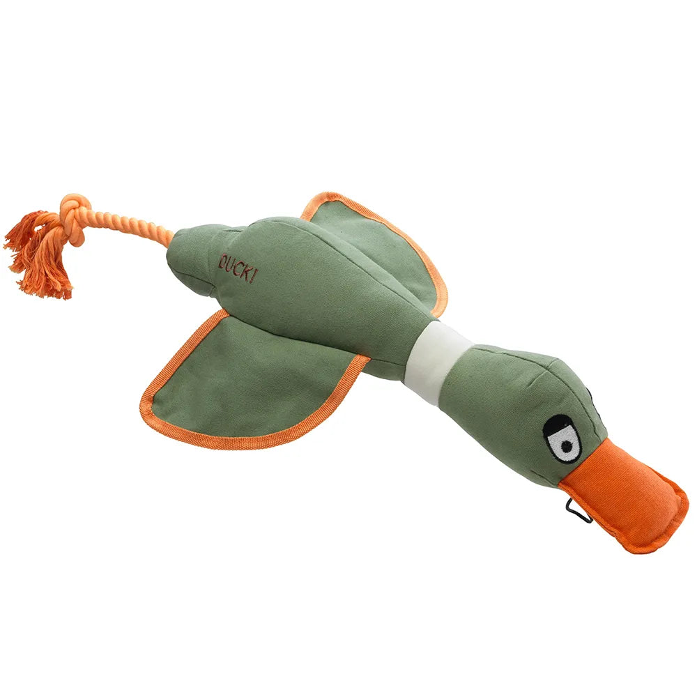 House of Paws Canvas Duck Thrower Toy