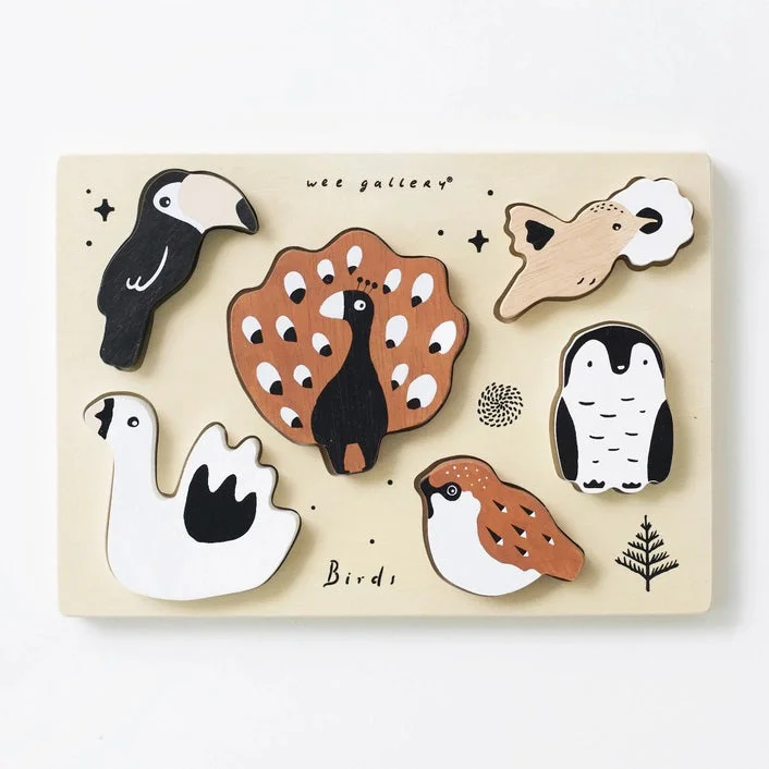WEE GALLERY - BIRDS TRAY PUZZLE