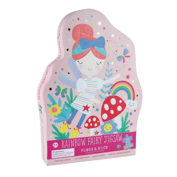 FLOSS AND ROCK - RAINBOW FAIRY JIGSAW PUZZLE (20PC)