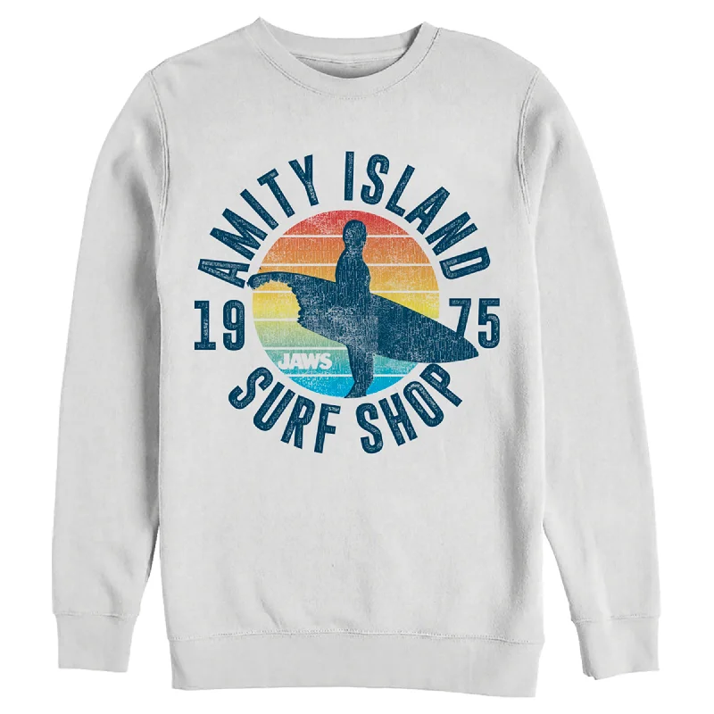Men's Jaws Retro Amity Island Surf Shop Sweatshirt