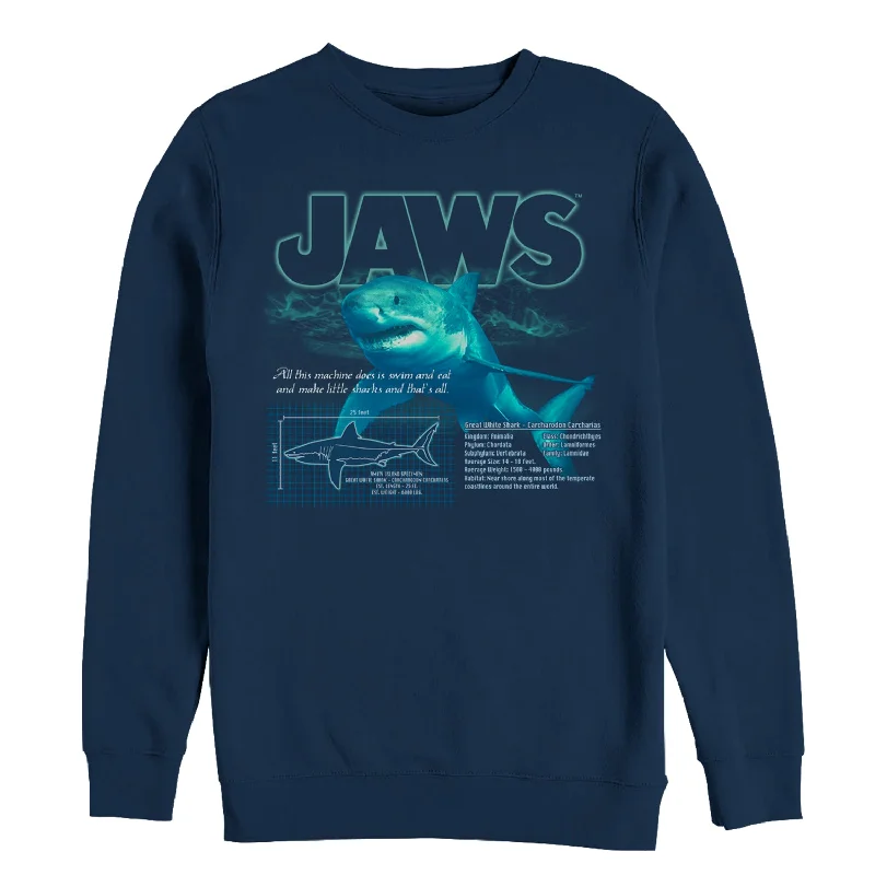 Men's Jaws Shark Blueprint Sweatshirt