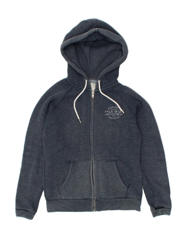 JACK WILLS Womens Graphic Zip Hoodie Sweater UK 10 Small Navy Blue Cotton Best value sweaters JACK WILLS Womens Graphic Zip Hoodie Sweater UK 10 Small Navy Blue Cotton Best value sweaters
