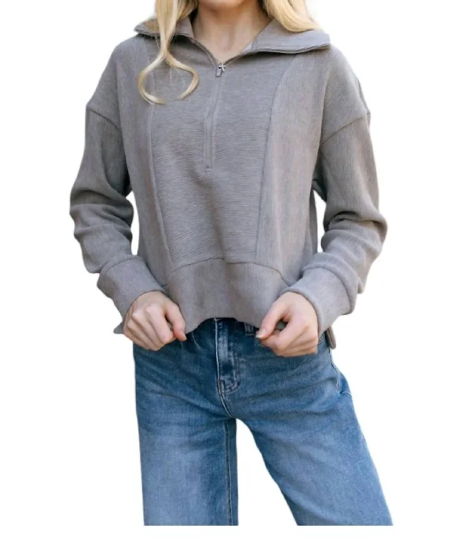 Kristine Pullover Sweater In Driftwood Comfortable sweaters for all seasons