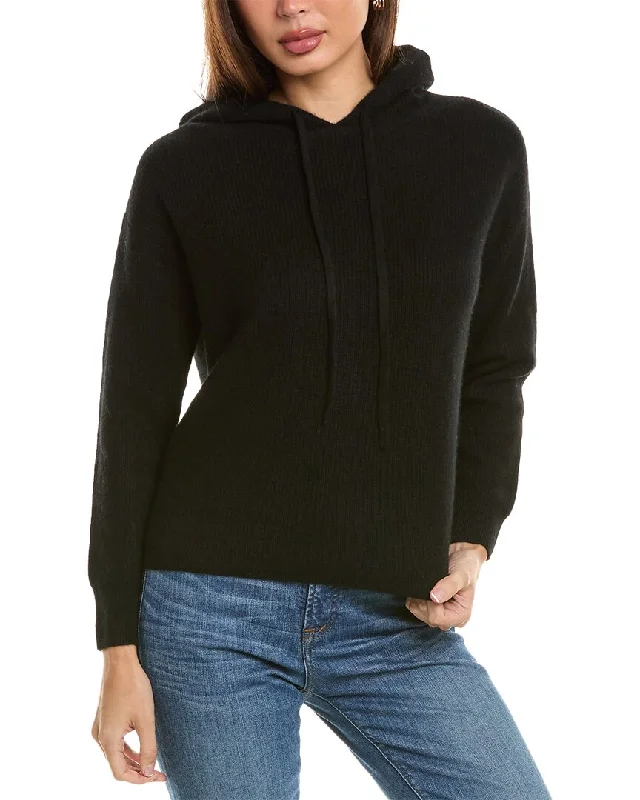 Magaschoni Half Cardigan Stitch Rib Cashmere Pullover Water-resistant sweaters