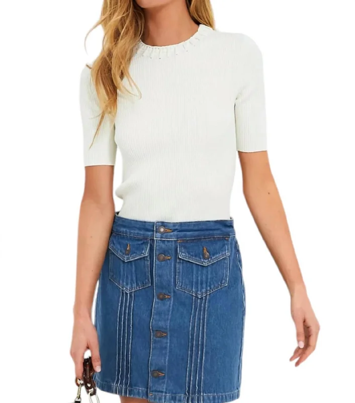 Tami Sweater In Ecru Best sweaters for winter