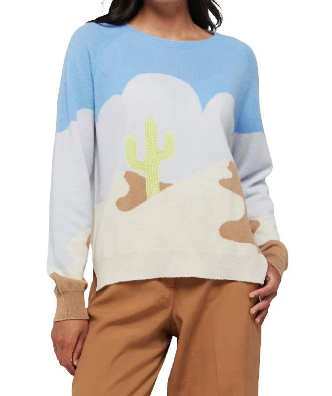 Wild West Crew Sweater In Antique White Best sweaters for formal occasions