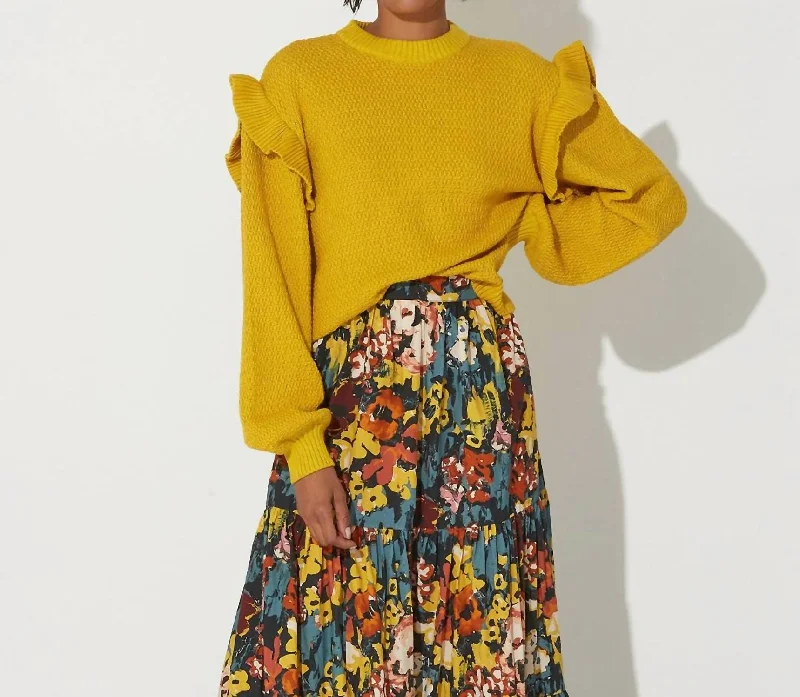 Yara Sweater In Citrine Affordable sweaters