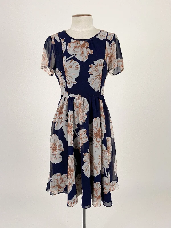 Dotti | Navy Casual Dress | Size 8 Stretchy mini dresses
