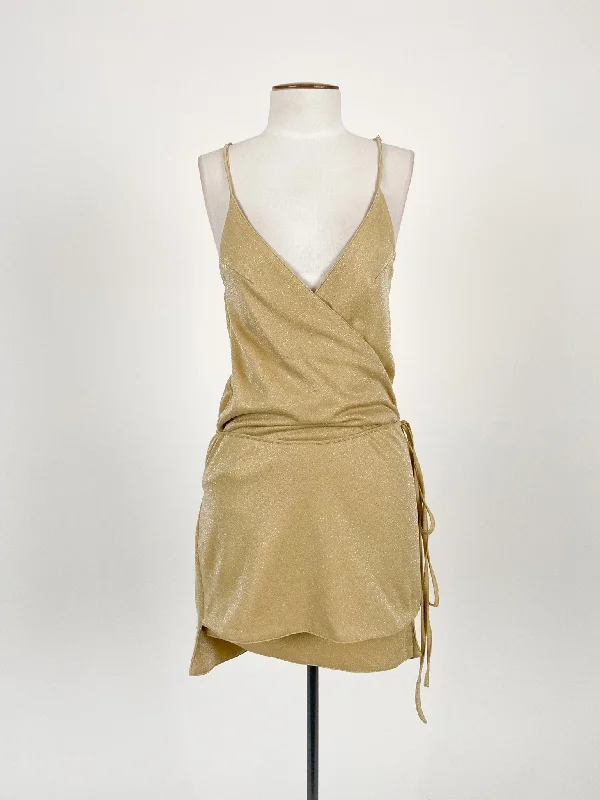 Stolen From My Sister | Gold Cocktail/Formal Dress | Size XS Leather mini dresses