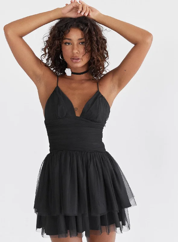 Zlatan Mini Dress Black Red carpet mini dresses