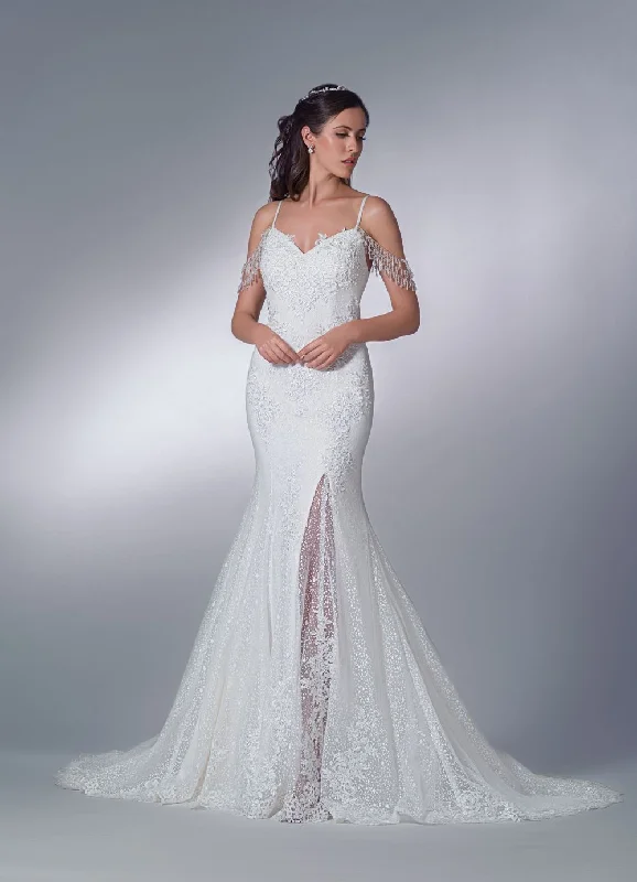Bridal 202029 Ruffled Wedding Dress