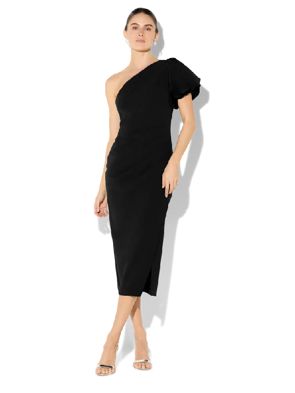Carter Black One Shoulder Dress Wedding Dress Set