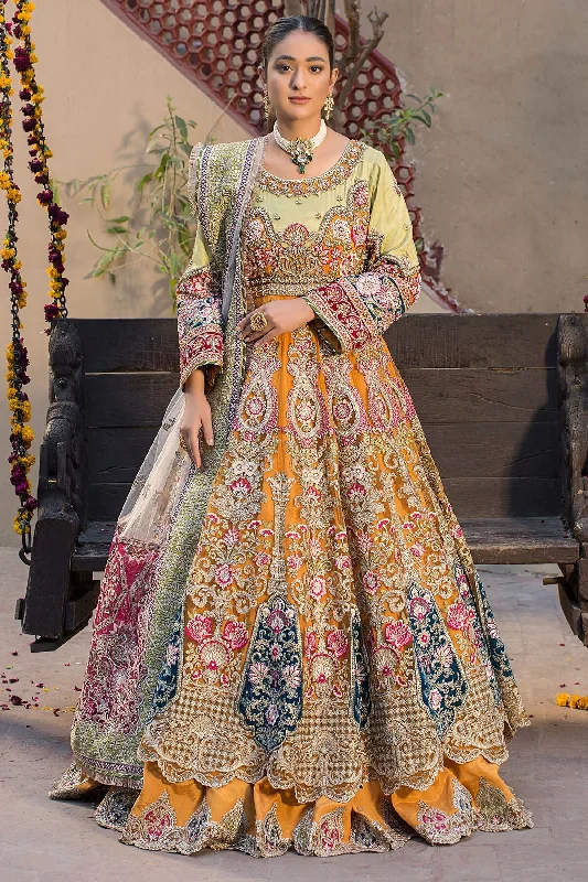 Latest Wedding Dress in Pishwas Frock Lehenga Style Mermaid Wedding Gown
