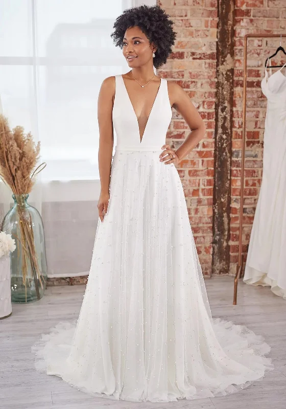 Maggie Sottero Sahar Wedding Dress, Ivory Floral Bridal Gown