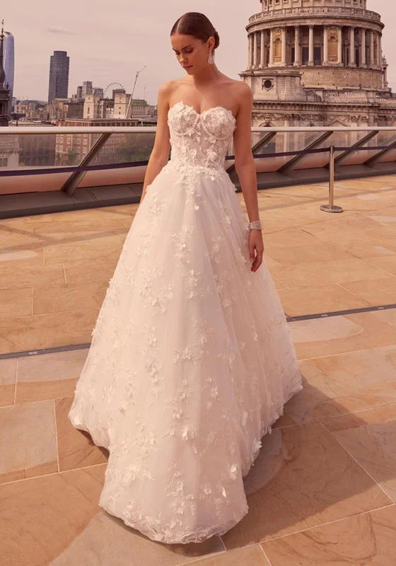 Ronald Joyce 69811 Wedding Dress, Ivory Crystal Wedding Dress
