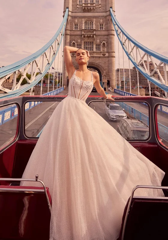 Ronald Joyce 69817 Wedding Dress, Ivory Boho Chic Gown