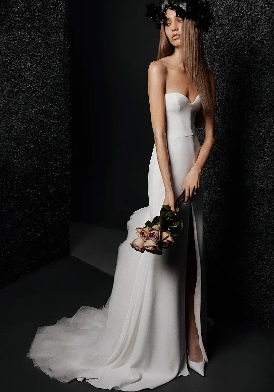 Vera Wang Babette Wedding Dress, Off White Lace Back Wedding