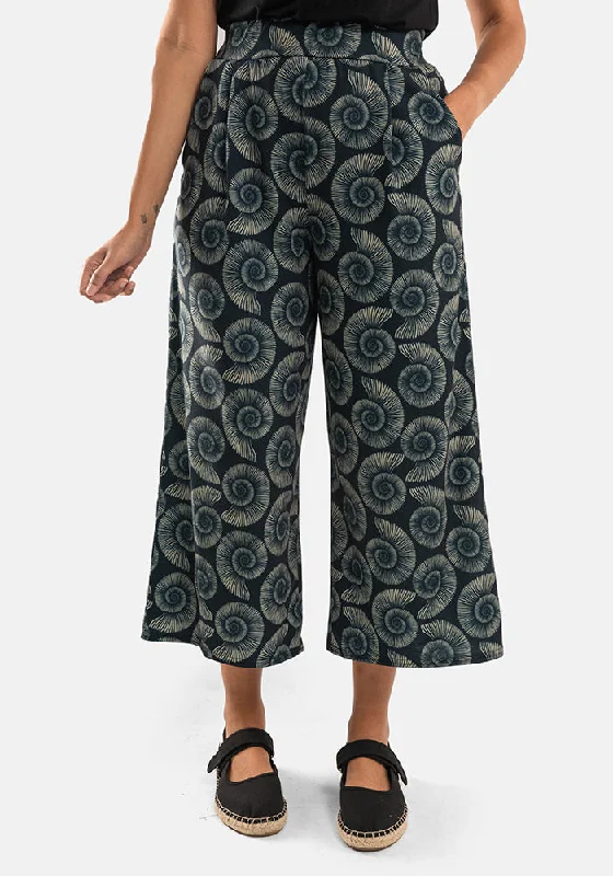 Amari Fossils Print Pull On Wide Leg Culotte Trouser Minimalist unclassified skirts